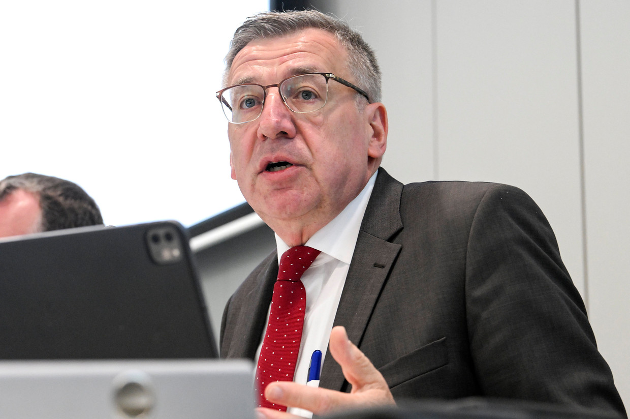 Vicegouverneur van de Nationale Bank Steven Vanackere. Beeld Photo News