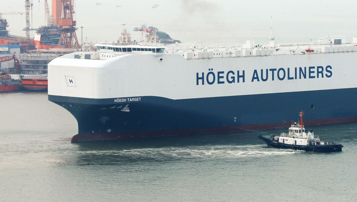 Grootste autoschip ter wereld komt naar Antwerpen De