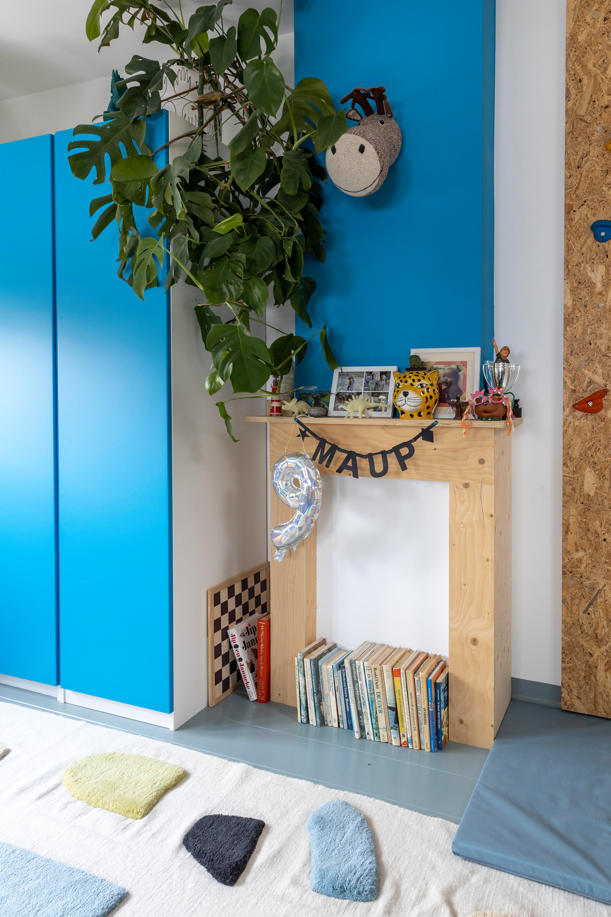 Owner Mariken is a visual artist and interior designer, and this is reflected in the furnishings.  Each room had a different color palette.  Photo by Hennie van Belkom