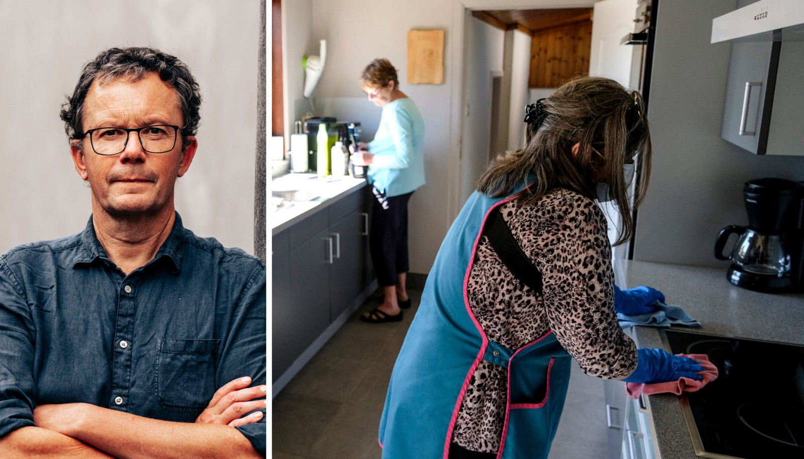 Ive Marx: 'In andere landen is het perfect normaal om 30 tot 35 euro per uur te betalen voor een poetshulp, dat is ook de prijs die je betaalt voor een glazenwasser of om een reparatie uit te laten voeren.’ Beeld Eva Beeusaert - Belga