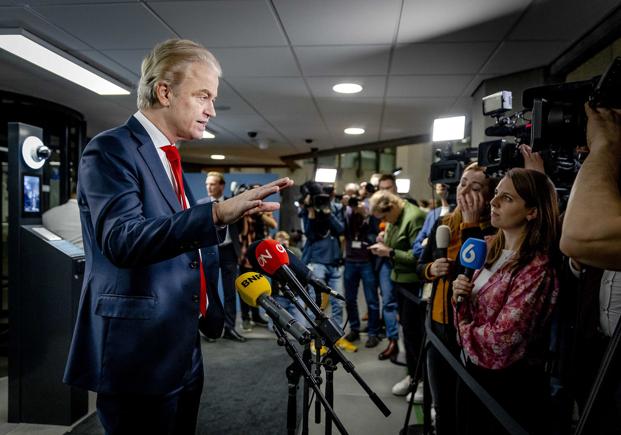 Il leader del Partito della Libertà Geert Wilders.  foto dell'ANB