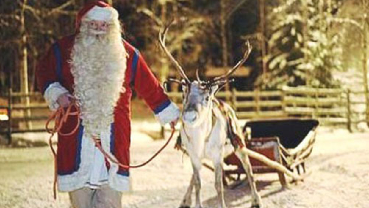 Het is niet koud genoeg voor de rendieren van de kerstman De