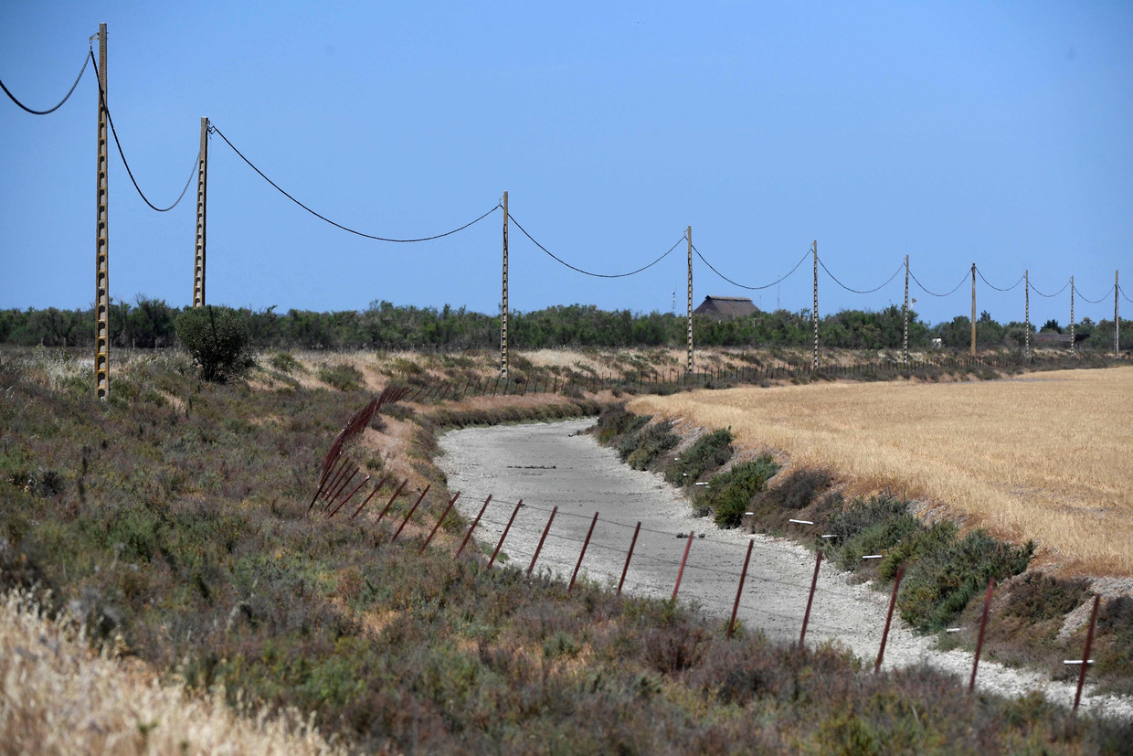 A dry irrigation canal in Aznalcaraz, southern Spain.  AFP photo