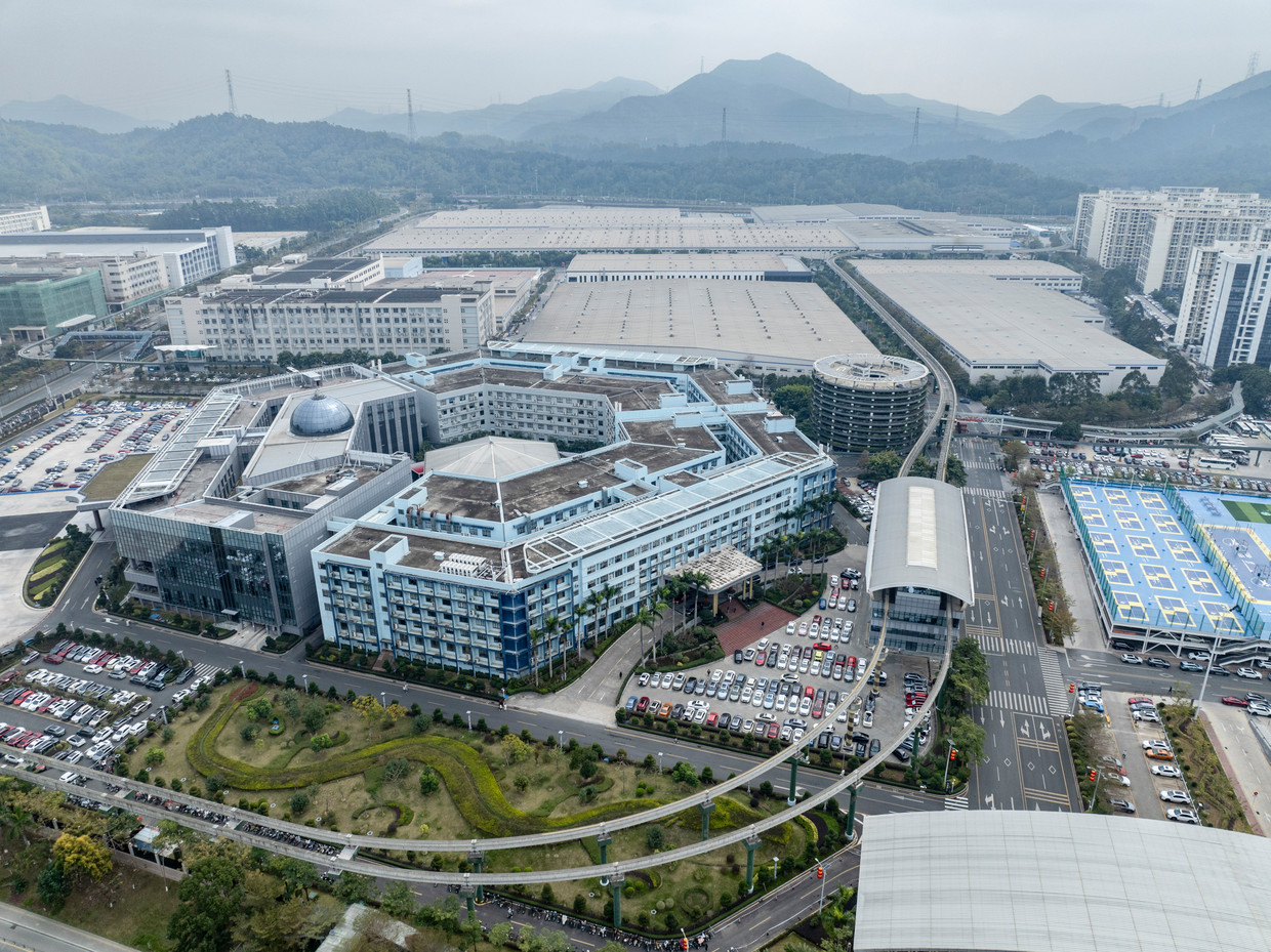 BYD headquarters on January 29.  Photo by Jill Sabry/The New York Times
