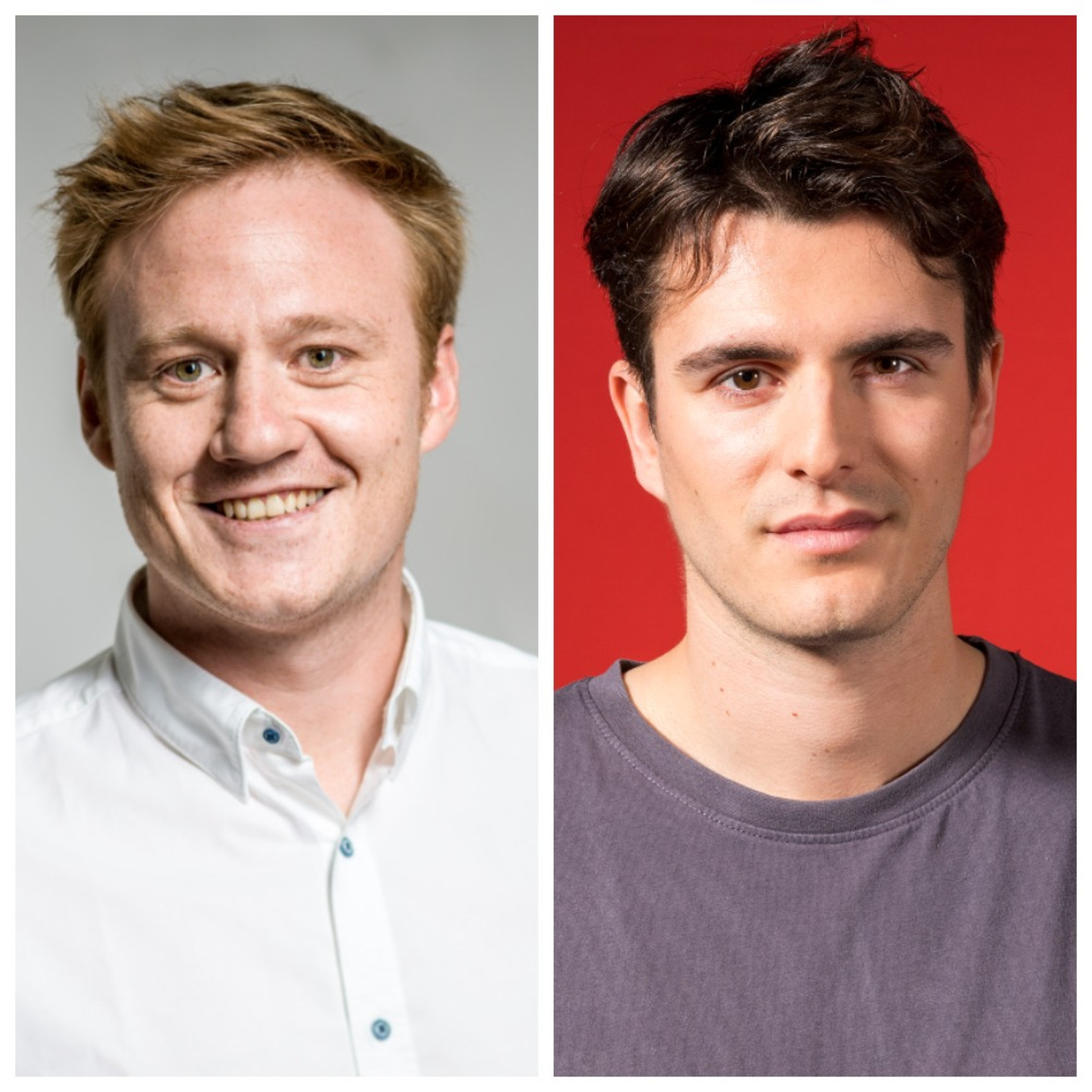 Maxim Veys (31), derde plaats sp.a Vlaams Parlement West-Vlaanderen. Conner Rousseau (26) is lijsttrekker sp.a Vlaams parlement Oost-Vlaanderen.  Beeld RV