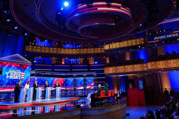 In fact, it is a quintessential election debate for the Republican Party, one in which Trump is conspicuous by his absence