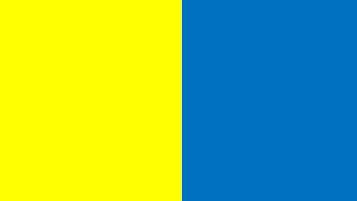 Ik zie ik zie wat jij niet ziet en het is blauwgeel de kleuren voor het menselijk oog
